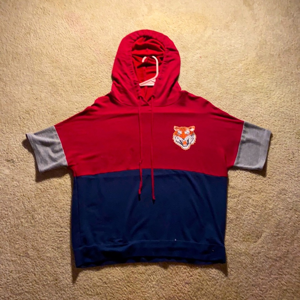 Red,blue,grey Tiger shirt